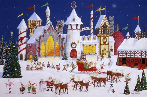Santas North Pole By Joseph Holodook Christmas Art Christmas