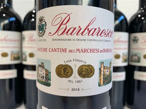 2016 Marchesi Di Barolo Tradizione Barbaresco 6 Bottiglie 075 L