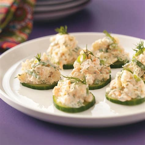 Arrange in a shallow dish with toothpicks. Cucumber Shrimp Appetizers Recipe | Taste of Home