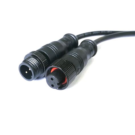 Customizable 2 Pin 12v Dc Connectors Waterproof Male Female Plugs For