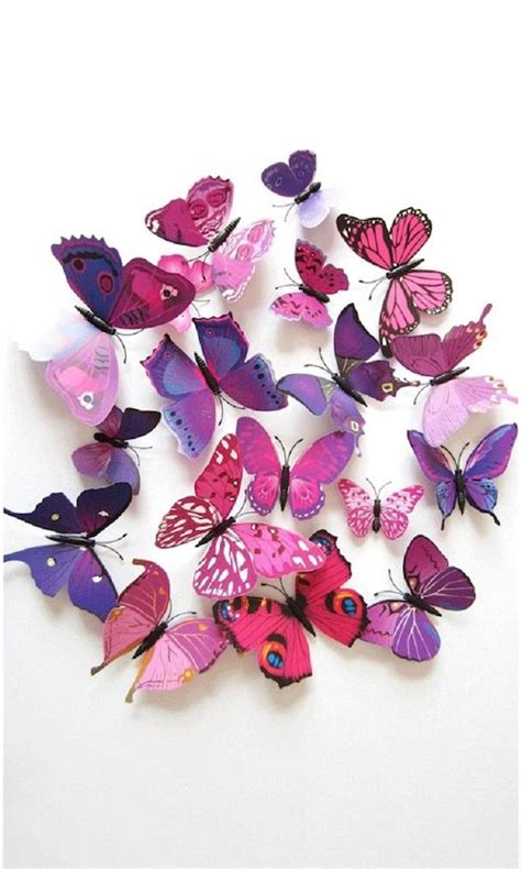 3d Butterfly Magnets 12 Piece Set Butterfly Magnet 3d Butterflies