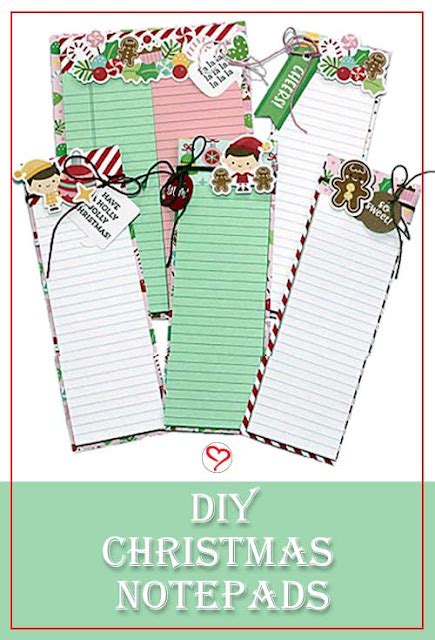 Crafty Goodies Christmas Notepads With Scrapbook Adhesives By 3l And