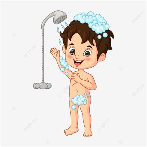 Gambar Anak Kecil Yang Lucu Sedang Mandi, Basah, Kebersihan, Bersantai