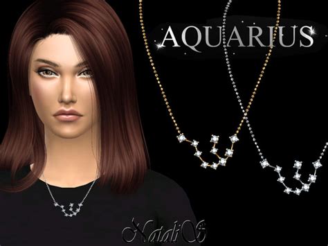 Aquarius Zodiac Necklace By Natalis At Tsr Sims 4 Updates