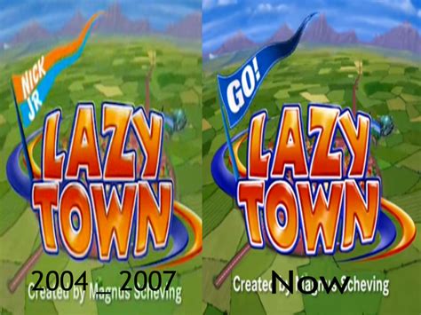 Lazy Town Old And New Logos By Evanh123 On Deviantart