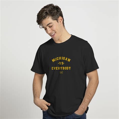 Michigan Vs Everybody T Shirt Wolverines Football Fan Gear College