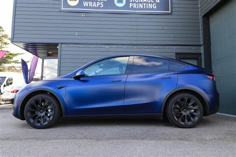 Tesla Model Y Matte Paint Protection Film PPF Wrap Vancouver In