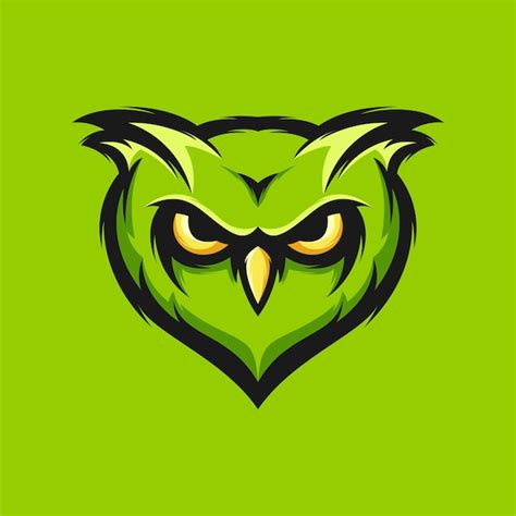 Dark Green Owl Logo Mascot Free Template Ppt Premium Download 2020