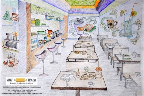 School Cafeteria Drawing At Explore Collection Of
