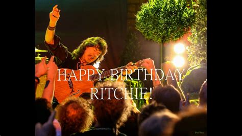 Happy Birthday Ritchie Blackmore Youtube