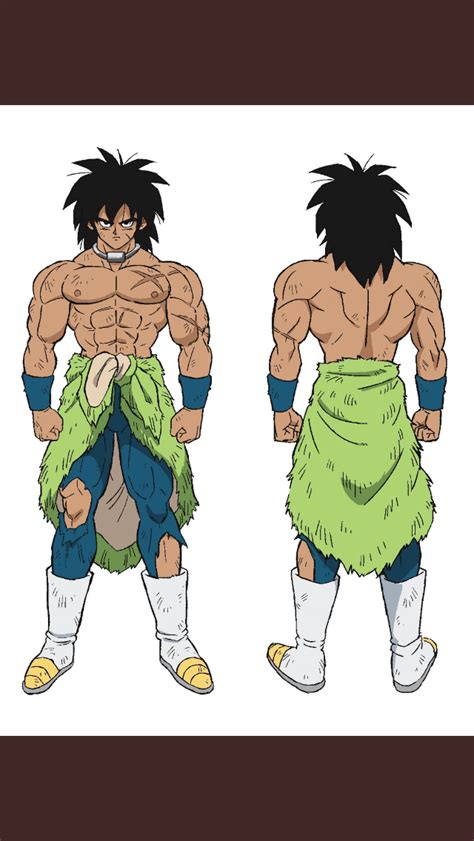 Broly Has Some Well Toned Muscles And A Much Darker Skin Color I