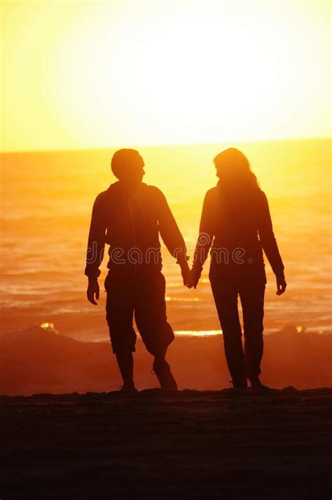 Loving Couple Beach Sunset Stock Image Image Of Happiness 28566731