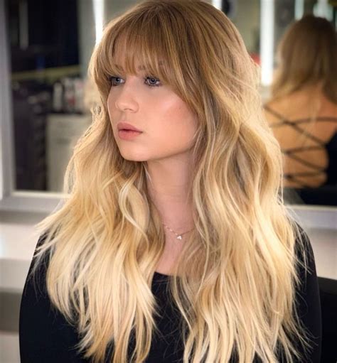 23 Perfectly Flattering Long Hairstyles With Bangs Stylesrant Long Hair With Bangs