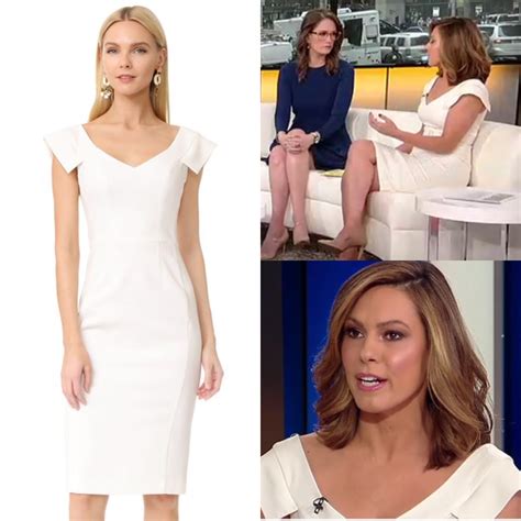 Lisa Boothe Fox News Fashion Knitted Bodycon Dress Fashion Ribbed