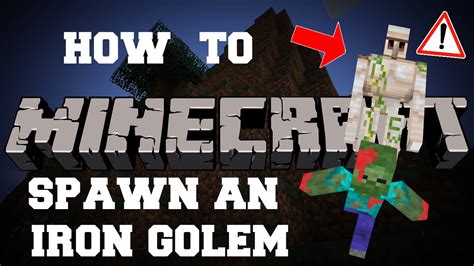 Minecraft Tutorial 01 How To Spawn An Iron Golem Youtube