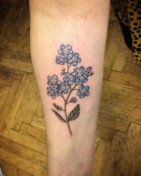 Forget Me Nots Tattoo By Annelie Fransson Inked On The Right Forearm