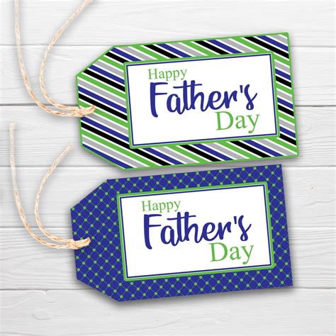Fathers Day Printable T Tags Happy Fathers Day Dad Etsy
