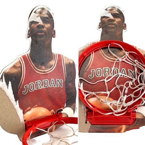 Vintage Michael Jordan Basketball Hoop Cardboard Depop