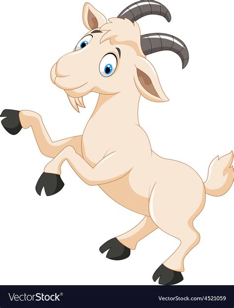 Cartoon Goat Character Royalty Free Vector Image