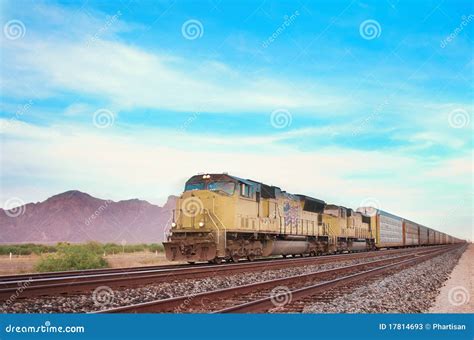 Cargo Locomotive Railroad Engine Stock Image Image Of Cargo West