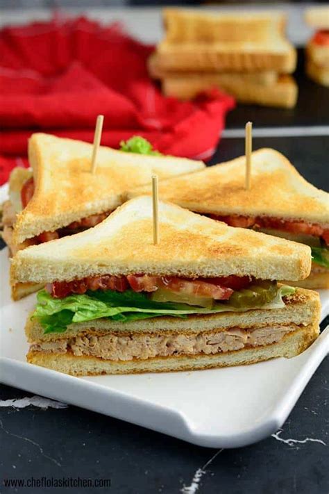 Now, while most people use white bread for their club, the new dempster's honey wheat was amazing. How to make a super easy Club Sandwich Recipe - Chef Lola ...