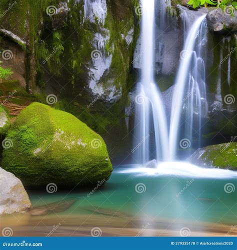 1478 Mystical Waterfall A Mystical And Enchanting Background Featuring