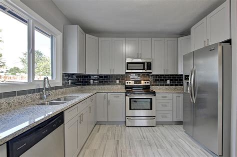 Grey and white kitchen small shaker cabinets. Grey Shaker Cabinet Gallery | Custom Kitchen Cabinets ...