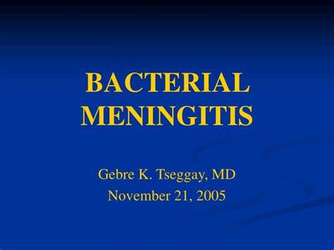 Ppt Bacterial Meningitis Powerpoint Presentation Free