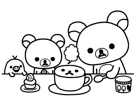 Rilakkuma Coloring Pages Free Printable Coloring Pages For Kids