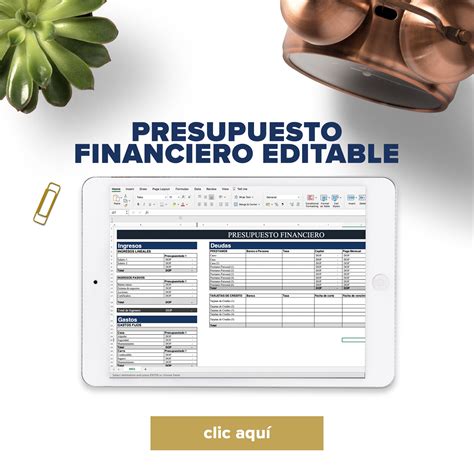 Presupuesto Personal Editable En Excel Plantilla Gratuita