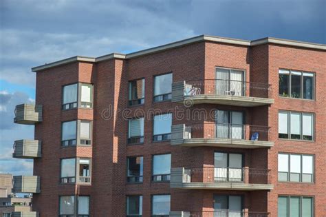 Modern Condo Buildings With Huge Windows Stock Photo Image Of