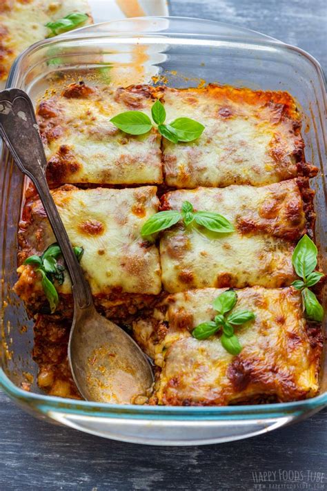 Easy Easy Zucchini Lasagna Recipe Happy Foods Tube