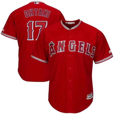 Shohei Ohtani Los Angeles Angels Majestic Alternate Official Cool Base