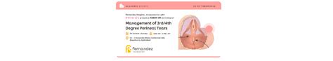 Fhfoundation Management Of 3rd4th Degree Perineal Tears