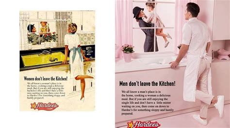 Photos This Artists Gender Twist To Old Ads Gives Men A Taste Of