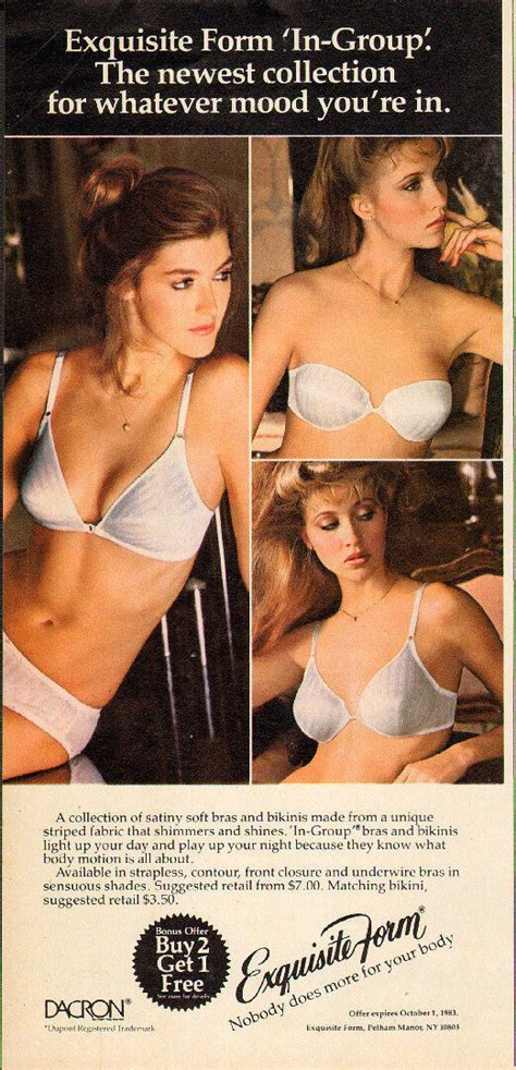 1982 vintage lingerie ad exquisite form soft bras and bikini panties 062015 ebay