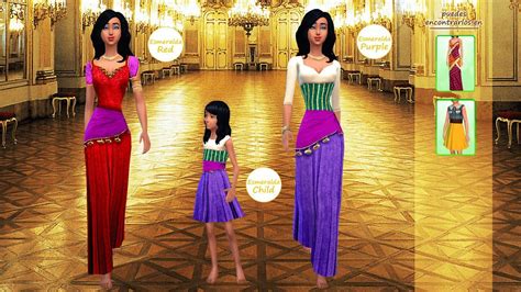 Disney Collection Esmeralda Kyosfera Sims 4 Sims 4 Dresses Sims