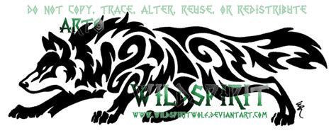 Horizontal Prowling Wolf Tattoo By Wildspiritwolfdeviantart