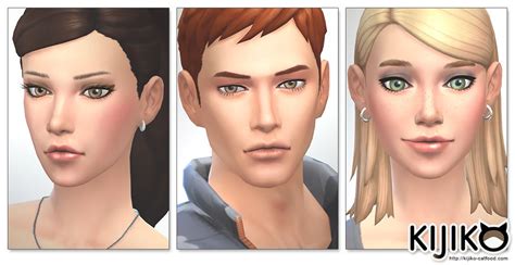 My Sims 4 Blog Skin Overlay For Males And Females By Kijiko