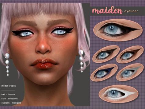 The Sims Resource Maiden Eyeliner By Screaming Mustard