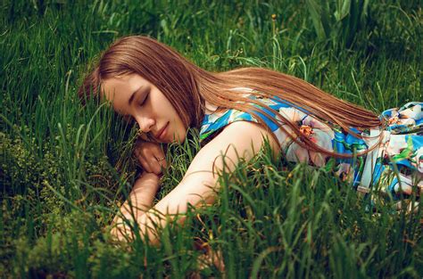 Wallpaper Face Colorful Women Outdoors Closed Eyes Nature