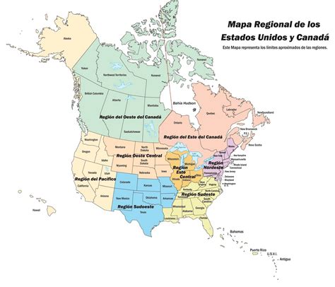 Mapa Politico De Canada