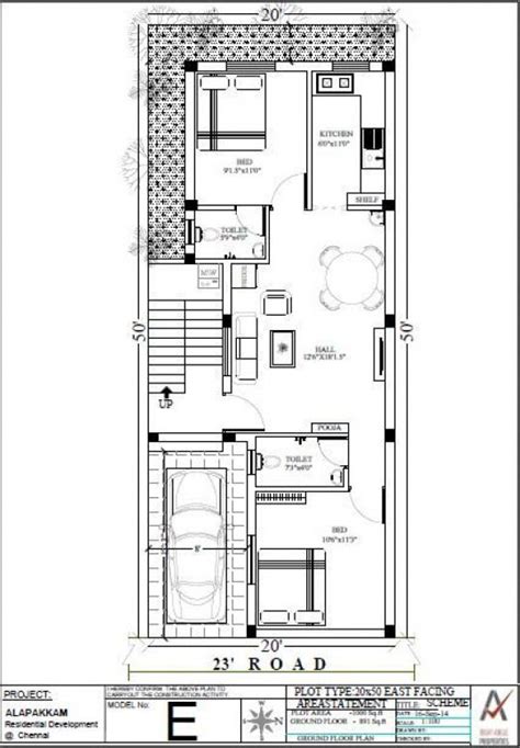 20x40 House Plan Car Parking With 3d Elevation By Nikshail 20x40