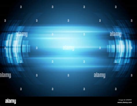 Abstract Blue Hi Tech Background Stock Photo Alamy