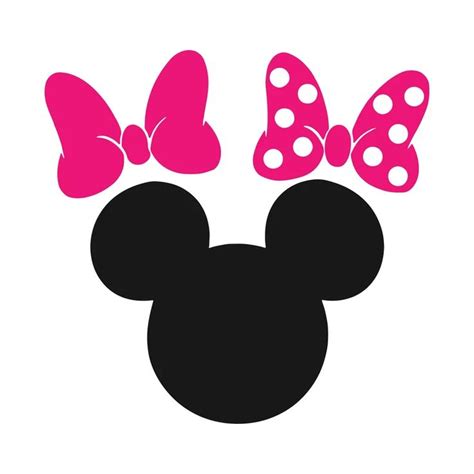 Minnie Mouse Minnie Mouse Head Svg Minnie Mouse Bow SVG Etsy