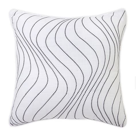 Croscill® Saffira 16 Inch Square Throw Pillow In White Bed Bath And Beyond