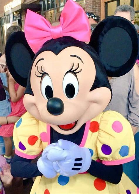 Sweet Minnie Mouse Getting A Close Up In Her New Outfit During The