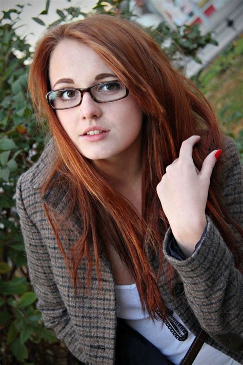 Hot Redhead Wearing Glasses