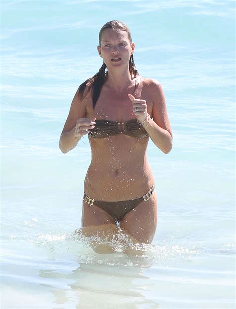 Kate Moss In Bikini On The Beach In Stbarts Hawtcelebs