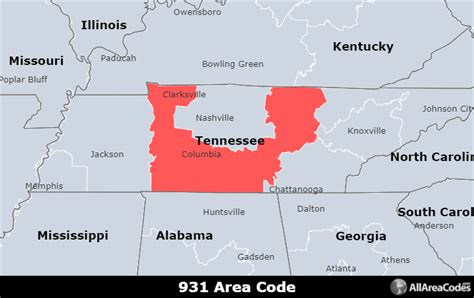 931 Area Code Location Map Time Zone And Phone Lookup